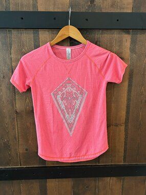 Ivivva Girls' Pink Graphic Short-Sleeve Tee Size 10